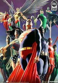 Fine art & baryta papers. Dc Comics Jla Secret Origins Fine Art Lithograph By Alex Ross Sideshow Collectibles Alex Ross Alex Ross Superman Dc Comics