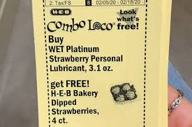 We did not find results for: H E B Coupon Offers Free Chocolate Covered Strawberries When You Buy Flavored Lube Out In Sa
