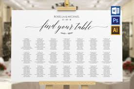 wedding seating chart sign landscape tos_7