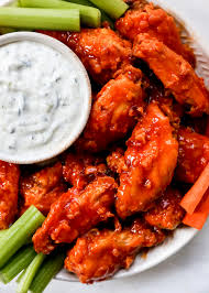 Maybe you would like to learn more about one of these? Hot Honey Buffalo Wings With Cucumber Ranch