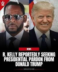 According to reports, #RKelly is seeking clemency from Donald Trump,  requesting a transfer to home confinement after claiming prison officials  plotted to kill him. He's currently serving 30 years for racketeering and