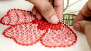 The art of sewing fancy stitches in fabric to create designs and pictures is as varied and fun today as it has been for centuries. Hand Embroidery Stitch Flower Patterns On Clothes By Handiworks Youtube