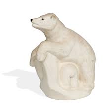 Hand built pottery by kunsttöpferei rudi stahl, german studio pottery founded in 1938. Gregory Waylande Polar Bear Sculpture Of A Sow With Her Cub Mutualart