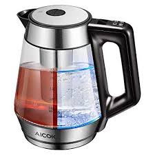 Aicok Electric Kettle Glass Tea Kettle Adjustable Temperature Control 1 7l Hot Water Kettle With Tea Infuser Bpa Free Electric Kettle Glass Tea Kettle Kettle