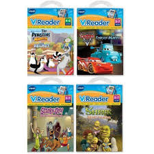 Vtech V Reader Animated E Book 4 Book Bundle Cars Penguins Scooby Doo Shrek By Vtech 29 99 This V Re Childrens Learning Educational Reading Book Bundles