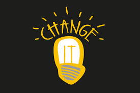 If there is a change in something, it becomes different. Change It Rusu