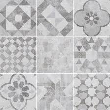Carrelage Gris Blanc Effet Terre Cuite Villa L 20 X L 20 Cm Carreau De Ciment Carrelage Sol Carrelage