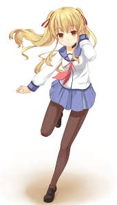遊佐さん ヒマジン pixiv angel beats blonde hair brown eyes anime