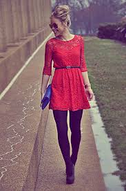 Happily Grey Red Lace Dress Fashion Short Lace Dress