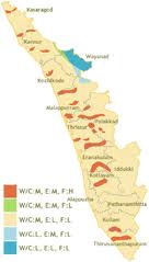 In kerala, a major flood occurred was on 1924, which is almost 100 years back and we cannot predict the future events also so that a flood map is essential for the future references. File Kerala India Multi Hazard Zones Map Png Wikimedia Commons