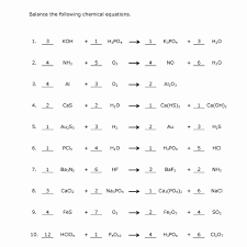 Balancing chemical equations answer key balance the equations below. Chemical Equation Worksheets Printable Printable Worksheets And Activities For Teachers Parents Tutors And Homeschool Families