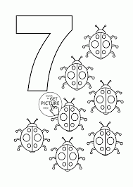 Number 7 Coloring Pages For Kids Counting Sheets Printables Free Wuppsy Com Kids Math Activities Numbers Preschool Math Activities Preschool