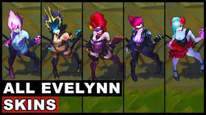 I had a chance to work on masquerade evelynn recently. All Evelynn Skins Spotlight Rework 2017 Tango Shadow Masquerade Safecracker League Of Legends Youtube