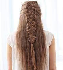 This long braided hairstyle for women is a true statement thanks to those teal and thick white strands that beautifully blend with the brown locks. 9 Easy And Simple Braided Hairstyles For Long Hair Styles At Life
