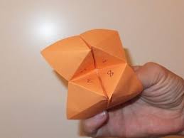 Origami Fur Kinder Einfaches Orakel Schnell Gefaltet Origami Fur Kinder Spiele Selber Basteln Frosch Falten