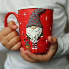 Christmas Mugs Gnome Mug Christmas Coffee Mug Valentine Etsy Polymer Clay Christmas Christmas Mugs Elves Gift