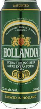 Hollandia wordt gebrouwen met puur natuurlijke grondstoffen en claimt een hoge kwaliteit hop. Hollandia Extra Strong Beer Online Kaufen Beertasting