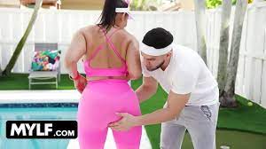 Mylf - Huge Boobed Latina Bounces Her Massive Oiled Up Booty On Lucky Stud  In Her Tight Yoga Pants - XNXX.COM