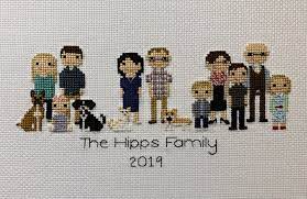 Cross stitching is enjoying a resurgence in popularity as crafters look for different ways to express their creativity. Cross Stitch Family Portrait Cross Stitch Family Portrait Cross Stitch Cross Stitch People Family Portraits