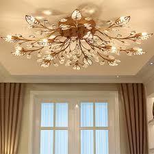 My only complaint is the giant wattage sticker on the stainless steel part. 15 Light 90 Cm Crystal Flush Mount Lights Metal Painted Finishes Chic Modern 200 240v 110 120v G9 6001948 2021 323 41