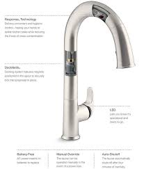 Installation can vary from model to model, but here are some general installation instructions to follow. Kohler K 72218 Vs Sensate Touchless Pull Down Kitchen Faucet With Docknetik Magnetic Docking System And 3 Function Sprayhead Vibrant Stainless Faucetdepot Com