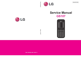 LG GS107 SERVICE MANUAL Pdf Download ...