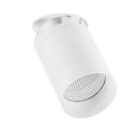 3 in. Adjustable LED Cylinder Downlight, Ceiling Spot Light, 1000 Lumens,  Canless 5 CCT Color Selectable 2700K-5000K, White