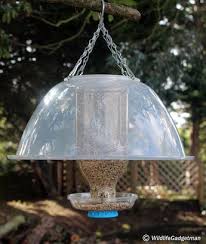 Bird Feeder Rain Guard Mixing Bowl As Rain Guard Bird Feeders Diy Bird Feeder Homemade Bird Feeders