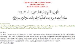 We did not find results for: Surah Al Maidah Ayat 114 Doa Mohon Rezeki Melimpah Ruah Masnurul