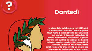 La prima edizione della giornata nazionale dedicata a dante alighieri sarà anche social, grazie alle iniziative. Dantedi 700 Anni Dalla Morte Di Dante Alighieri Radio Bruno