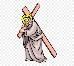 Where was jesus carrying the cross on good friday? Vector Illustration Of Jesus Christ Carries Cross To Clipart 2628384 Pinclipart