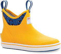 The commercial grade version of the ankle deck boot fishermen have been asking for. Amazon Com Xtratuf 6 Salmon Sisters Ankle Deck Boot Women S Yellow Celestial Sea Xwab 802 Clothing Shoes Jewelry