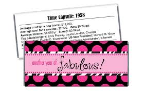 Another Year Of Fabulous Milestone Birthday Candy Bar Etsy