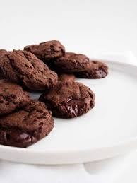 They're super fudgy, and taste delicious with a cold glass of milk. Double Dark Chocolate Chip Cookies Recipe