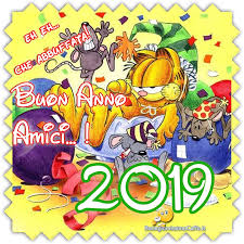 Buon Anno 2019 Amici Immagini Divertenti Con Garfield Garfield Book Cover Comic Books