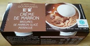 Qu'ils préfèrent les glaces aux fruits, au chocolat, à la vanille ou à la pistache, vos proches apprécieront la gamme de glaces et sorbets imaginée par picard. Creme De Marron Brisures De Marron Glace Meringue Picard 200 Ml 196 G 2 Pots