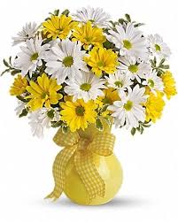 Save up to 50% + free chocolates. Yellow White Daisy Bouquet Flowers Delivery 4 U Southall Middlesex