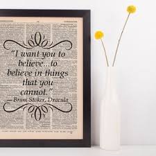 Hay tinieblas en la vida Diccionario Arte Imprimir Libro Bram Stoker  Drácula