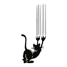 Wandtattoo Kratzende Katze Wandprinz Ch Cat Tattoo Designs Animal Silhouette Silhouette Art