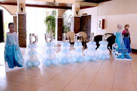 frozen birthday party set up floor name balloons and standee frozen birthday party birthday party set frozen birthday