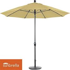 The frame's crank opens and closes the umbrella. 9 Ft Sunbrella Auto Crank Tilt Market Umbrella With Fiberglass Ribs Sunbrella Wheat Buy Online In Andorra At Andorra Desertcart Com Productid 41018609
