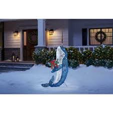 Holiday Indoor Outdoor Christmas Narwhal Led Lighted Patio Yard Sculpture Decor Ebay In 2020 Outdoor Christmas Decorations Yard Outdoor Outdoor Christmas