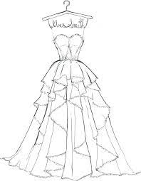 Barbie Dress Colouring Pages Novocom Top