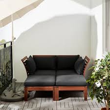 Applaro Tisch Hockerelement Aussen Braun Las Ikea Osterreich Ikea Outdoor Small Balcony Decor Oversized Chair Living Room