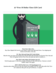 It has no expiration date, the code will not become obsolete in time. Fillable Online Free 10 Dollar Xbox Gift Card Fax Email Print Pdffiller