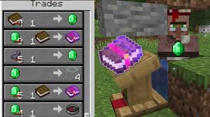 Trading wheat for emeralds via villager farmer villagers have some great beneficial trade deals for wanting to trade some high valued item to. Minecraft 1 14 Villager Trading Mending Books For One Emerald Youtube