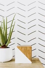 Abstract Black And White Minimalist Wallpaper Abstract Herringbone Wallpaper In Black And White Repositionable Removable Wallpaper Bedroom Wallpaper Black And White Minimalist Decor