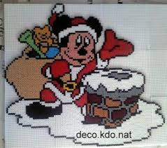 Perles Hama Mickey Pere Noel Perles Hama Perles Hama Noel Hama Beads Disney