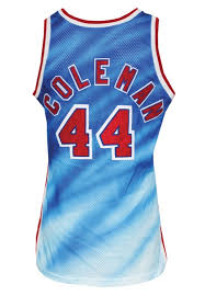 2020 popular 1 trends in sports & entertainment, men's clothing, novelty & special use with blue jersey soccer and 1. Lot Detail 1990 91 Derrick Coleman Rookie New Jersey Nets Game Used Alternate Tie Dye Uniform 2 Roy Season Rare Style