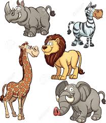 Cartoon African Animals African Animals Cartoon Animals Baby Animal Drawings
